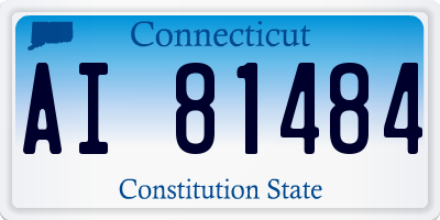 CT license plate AI81484