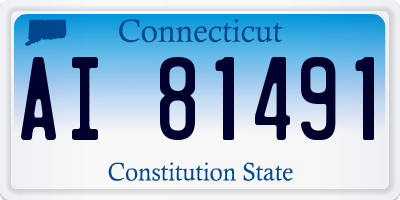 CT license plate AI81491