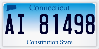 CT license plate AI81498