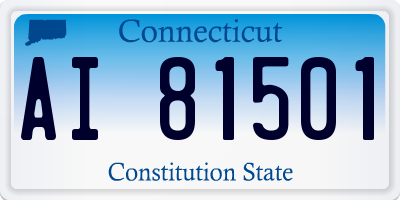CT license plate AI81501