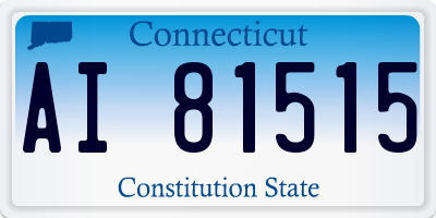 CT license plate AI81515