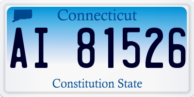 CT license plate AI81526