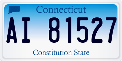 CT license plate AI81527