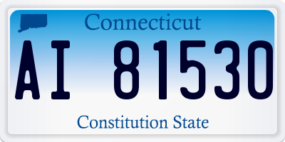 CT license plate AI81530