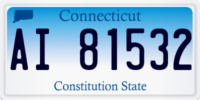 CT license plate AI81532