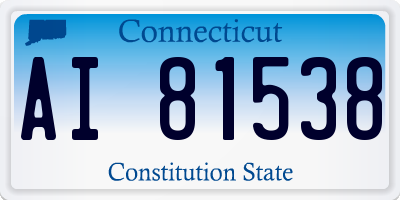CT license plate AI81538