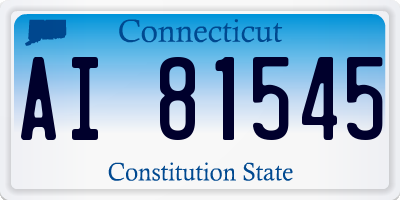 CT license plate AI81545