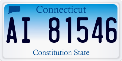 CT license plate AI81546