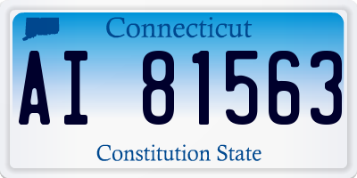 CT license plate AI81563