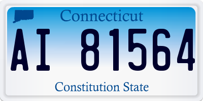 CT license plate AI81564