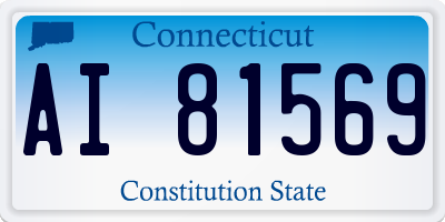 CT license plate AI81569