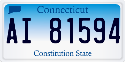 CT license plate AI81594