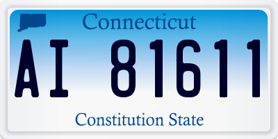 CT license plate AI81611