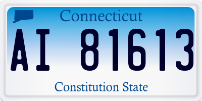CT license plate AI81613