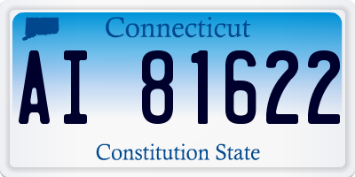 CT license plate AI81622