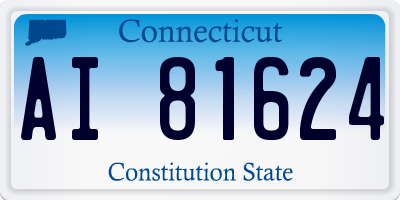 CT license plate AI81624