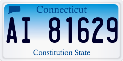 CT license plate AI81629