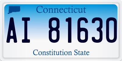 CT license plate AI81630