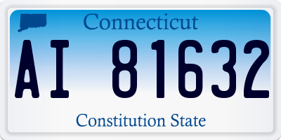 CT license plate AI81632