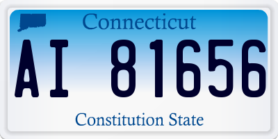 CT license plate AI81656