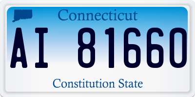 CT license plate AI81660