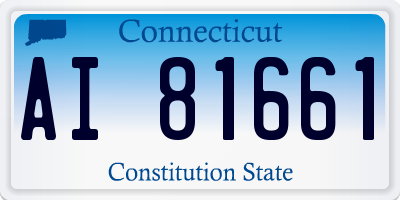 CT license plate AI81661
