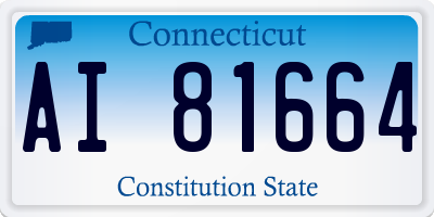CT license plate AI81664
