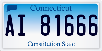 CT license plate AI81666