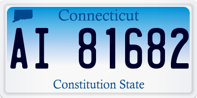 CT license plate AI81682