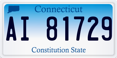 CT license plate AI81729