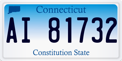CT license plate AI81732