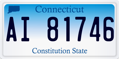 CT license plate AI81746