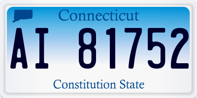 CT license plate AI81752