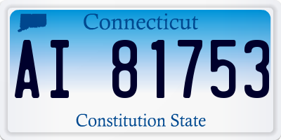 CT license plate AI81753