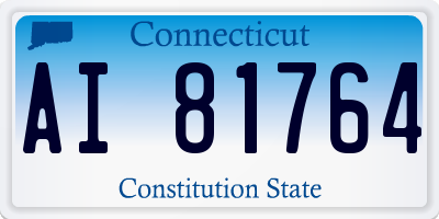 CT license plate AI81764