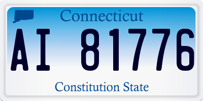 CT license plate AI81776