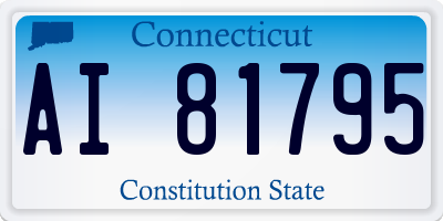 CT license plate AI81795
