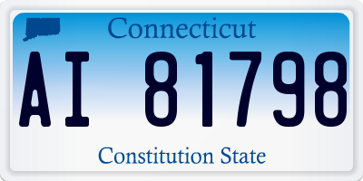 CT license plate AI81798