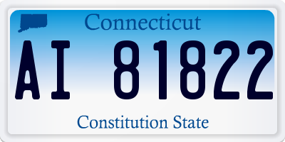 CT license plate AI81822