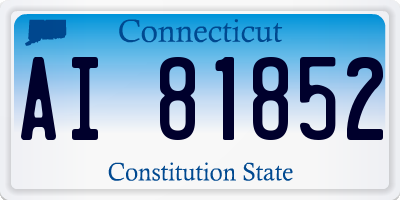 CT license plate AI81852