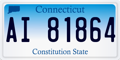 CT license plate AI81864