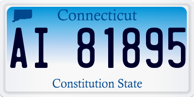 CT license plate AI81895