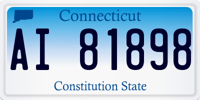 CT license plate AI81898