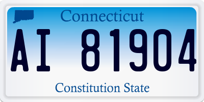 CT license plate AI81904