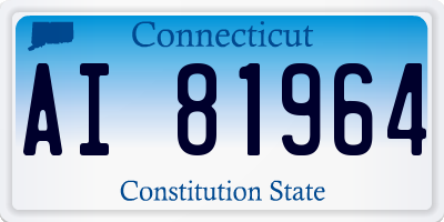 CT license plate AI81964