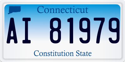 CT license plate AI81979
