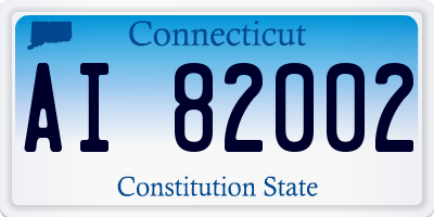 CT license plate AI82002
