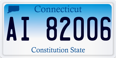 CT license plate AI82006