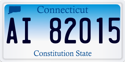 CT license plate AI82015