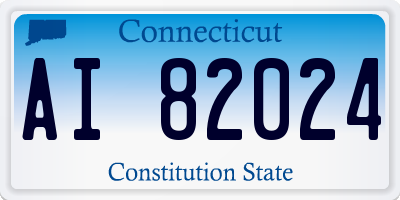 CT license plate AI82024